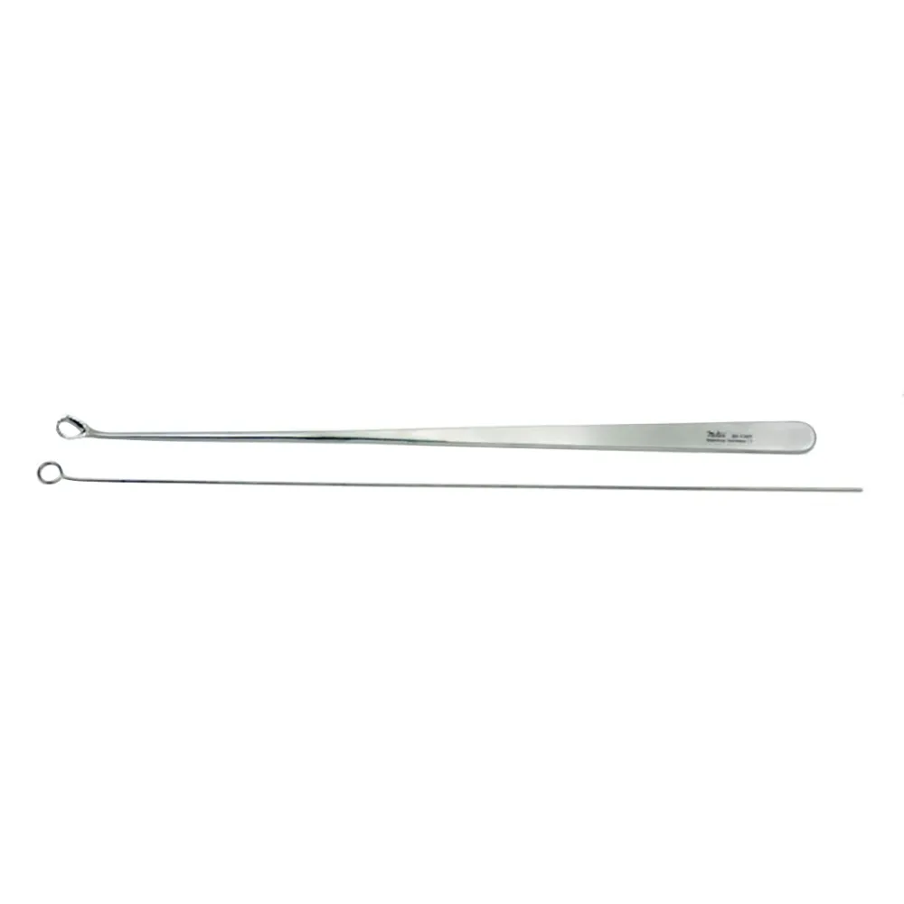 Curette Uterine Biopsy Curette Miltex® Heaney 9 Inch Length Solid Flat Handle Serrated Oval Loop Tip by Integra York PA, Inc. (Miltex)  ID 30-1385